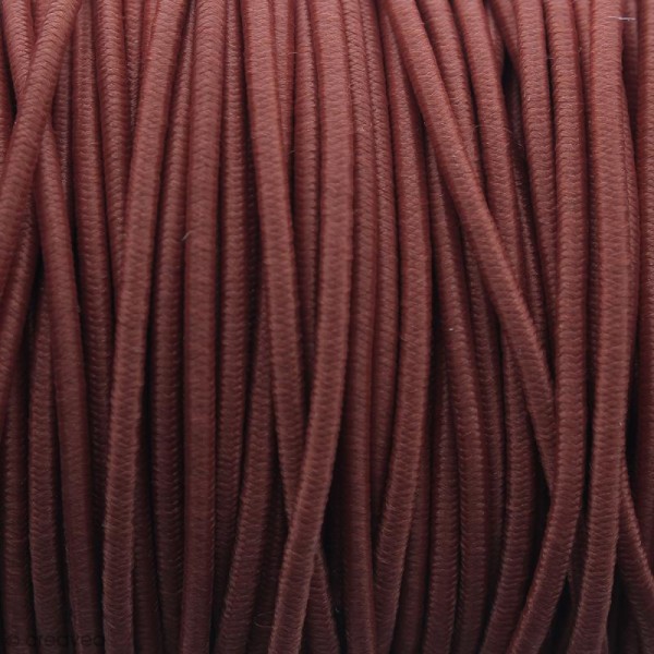 Fil élastique gainé - Rouge - 2 mm - 50m - Photo n°1