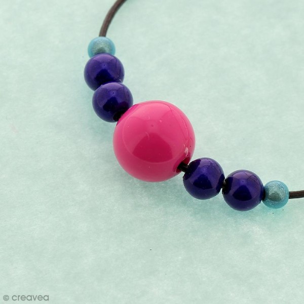 Perles acryliques Jaune - 12 mm de diamètre - 10 pcs - Photo n°2