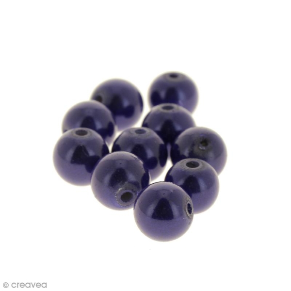 Perle magique - Bleu roi - 10 mm - 10 pcs - Photo n°1