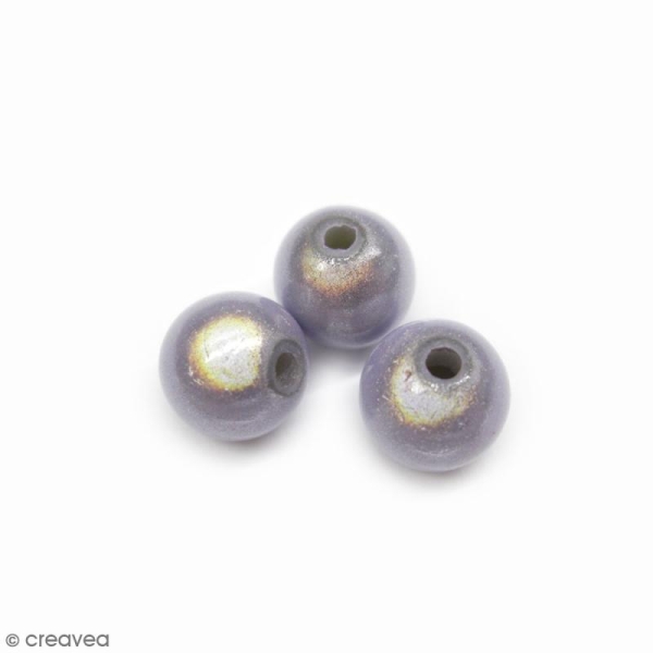 Perle magique - Mauve - 10 mm - 10 pcs - Photo n°1