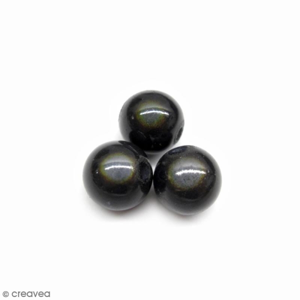 Perle magique - Noir - 10 mm - 10 pcs - Photo n°1