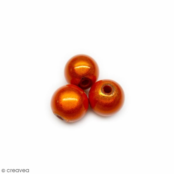 Perle magique - Orange - 10 mm - 10 pcs - Photo n°1