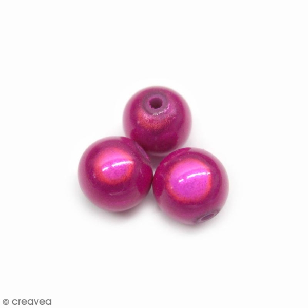 Perle magique - Rose vif - 10 mm - 10 pcs - Photo n°1