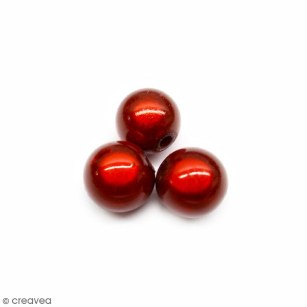Perle magique - Rouge - 10 mm - 10 pcs - Photo n°1