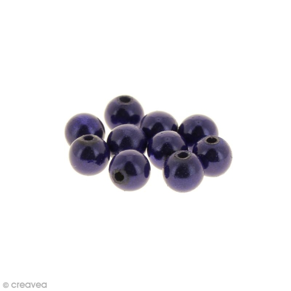 Perle magique - Bleu roi - 6 mm - 10 pcs - Photo n°1