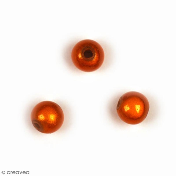 Perle magique - Orange - 6 mm - 10 pcs - Photo n°1