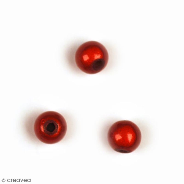 Perle magique - Rouge - 6 mm - 10 pcs - Photo n°1