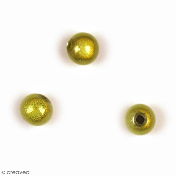 Perle magique - Vert anis - 6 mm - 10 pcs - Photo n°1
