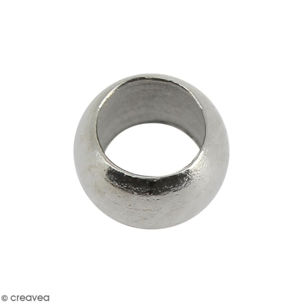 Perles à écraser 3 mm - Gris argenté vieilli - 200 pcs - Photo n°1