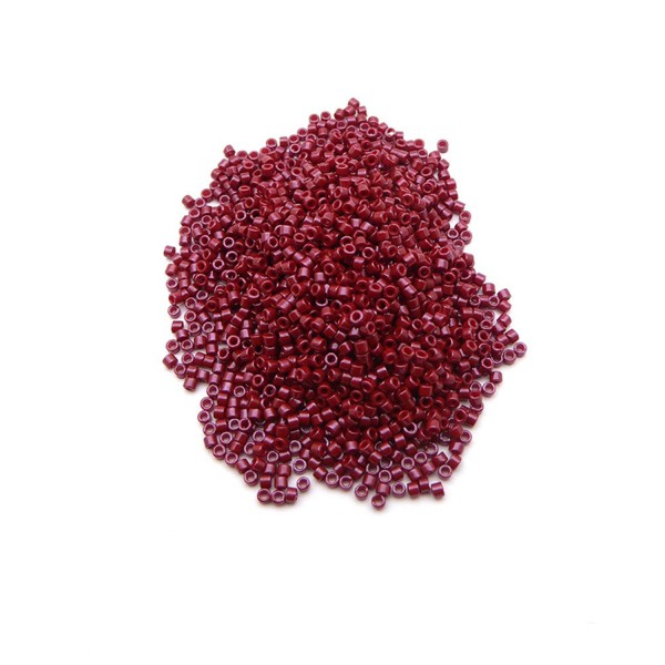 Perles miyuki delica 11/0 Opaque Cranberry DB0654 par 10 grammes - Photo n°1