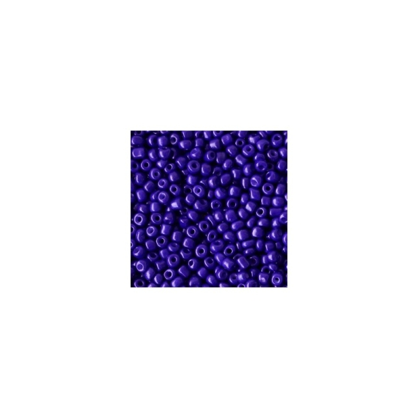 20 Grammes Perles de rocailles 12/0 (2mm) violet royal - Photo n°1