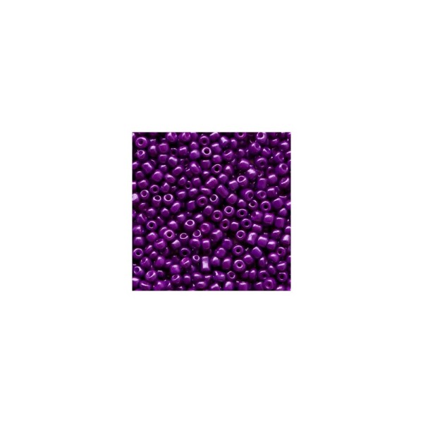 20 Grammes Perles de rocailles 12/0 (2mm) Vin violet - Photo n°1