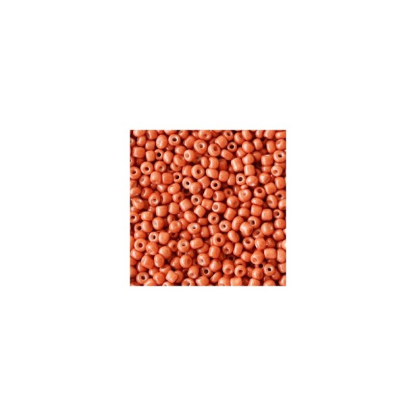 20 Grammes Perles de rocailles 12/0 (2mm) Terre cuite marron - Photo n°1