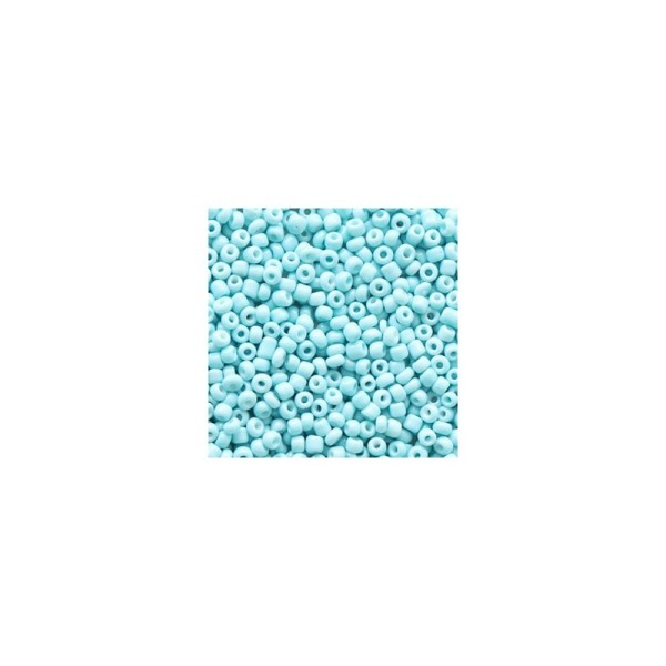 20 Grammes Perles de rocailles 12/0 (2mm) Mélodie bleue - Photo n°1