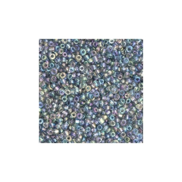 20 Grammes Perles de rocailles en verre (2mm) gris transparent - Photo n°1