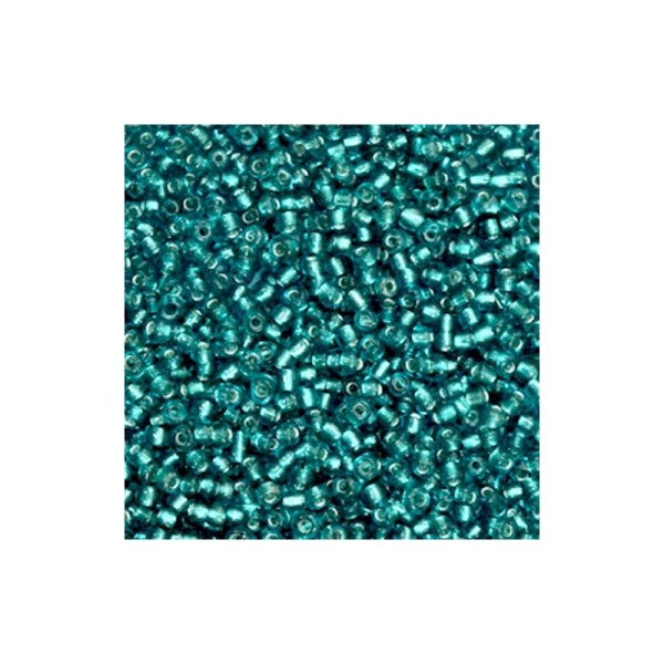 20g Perles de rocaille bleu Malachite - 2 mm - - Photo n°1