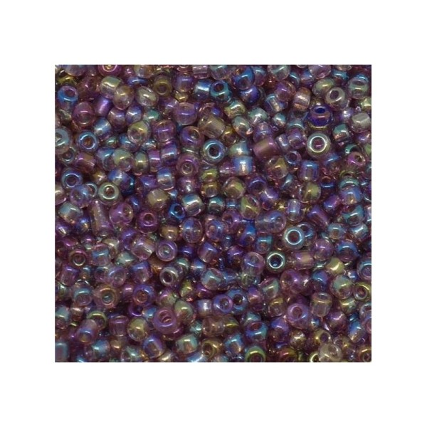 Perles de Rocailles en Verre Mauve 2 mm 20 Grammes - Photo n°1