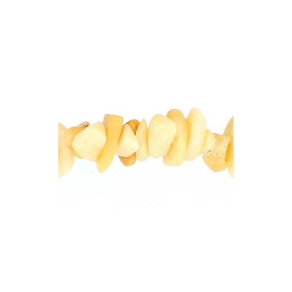 Fil de chips perles en Jade jaune - fil de 80cm - Photo n°1