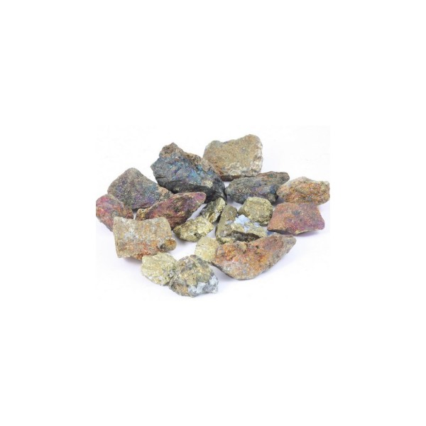Lot de 400 grammes de Chalcopyrite teintée pierres brutes - Photo n°1