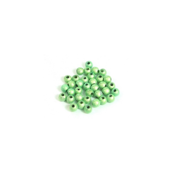 Lot de 200 perles miracles magiques 4mm 4 mm vert menthe - Photo n°1