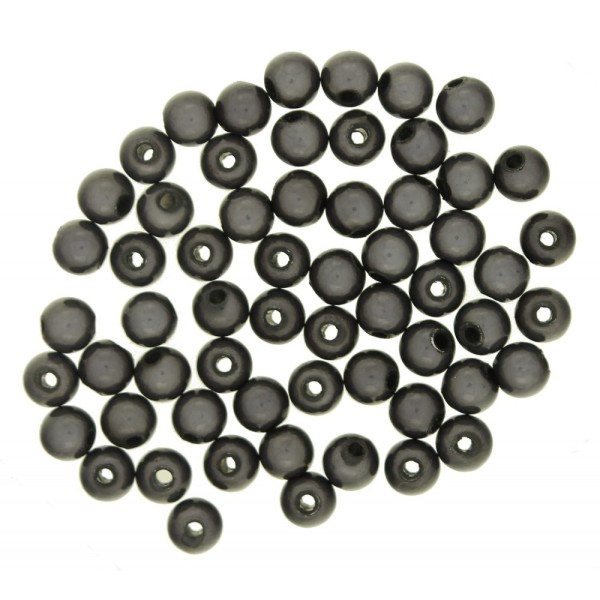 Lot de 100 perles miracles magiques 6mm 6 mm - Light noir (noir clair) - Photo n°1