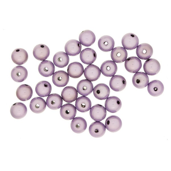 Lot de 50 perles miracles magiques 8mm 8 mm - Violet lilas clair - Photo n°1