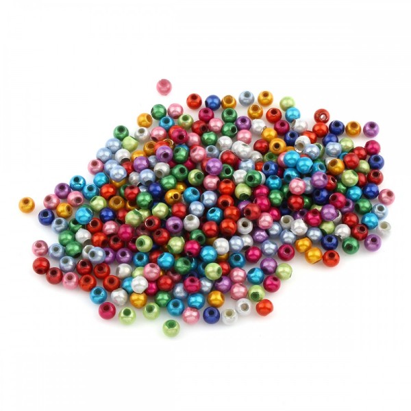 Lot de 200 perles miracles magiques 4mm 4 mm - mix mélange de couleurs - Photo n°2