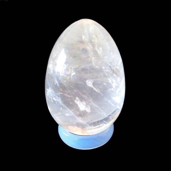 Oeuf en cristal de roche 4cm de haut - Photo n°1