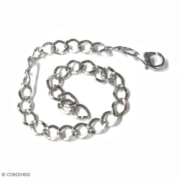 Support bracelet chaine avec fermoir - 22 cm - Photo n°1