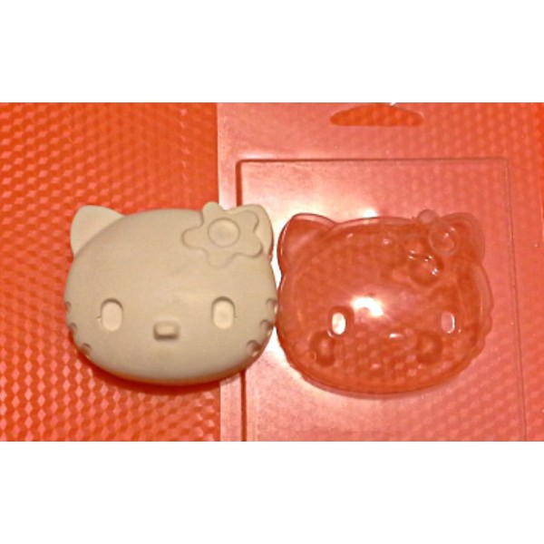 1pc Kitty Cat 2 Animal Pet Soap en plastique de fabrication de cire chocolat fromage biscuits de gyp - Photo n°2