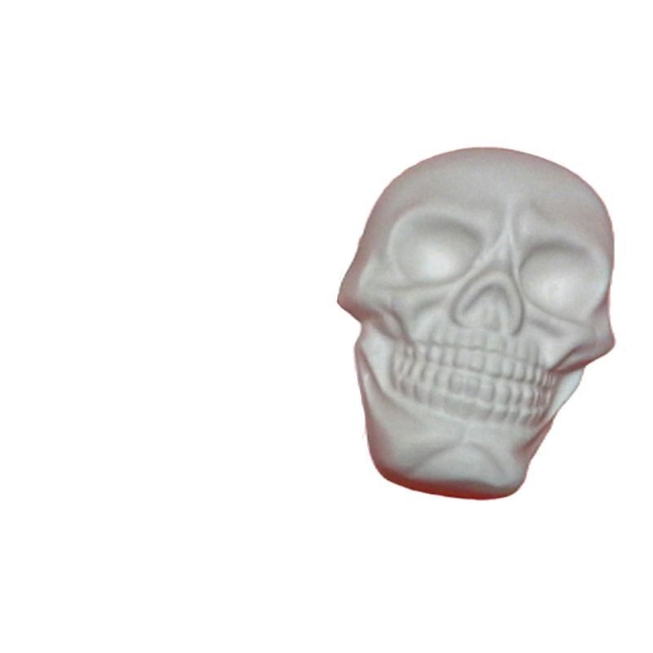 1pc Crâne Humain Effrayant Gothique Halloween Tête en Plastique Fabrication de Savon de Cire Chocola - Photo n°1