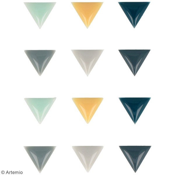 Stickers triangles Epoxy - Woodland - 12 pcs - Photo n°1