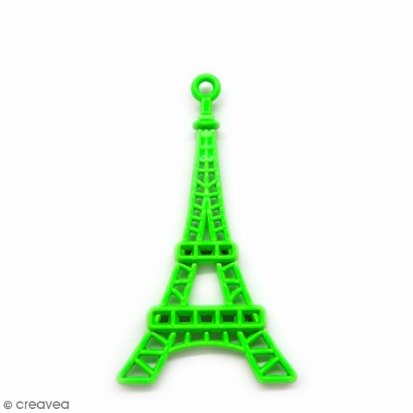 Tour Eiffel verte en métal - 4,4 cm - Photo n°1
