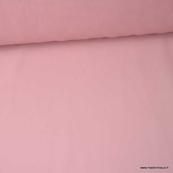 Tissu Mousseline fluide polyester Nude - Photo n°1