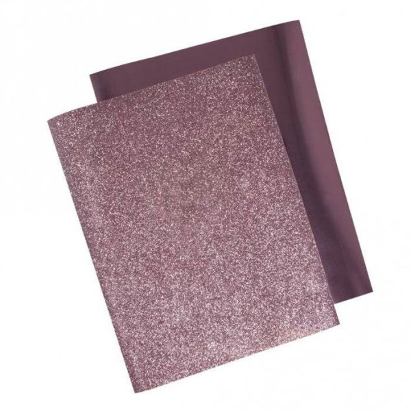 Transfert thermocollant métallique à repasser 21,5 x 28 cm - Rosé - Photo n°1