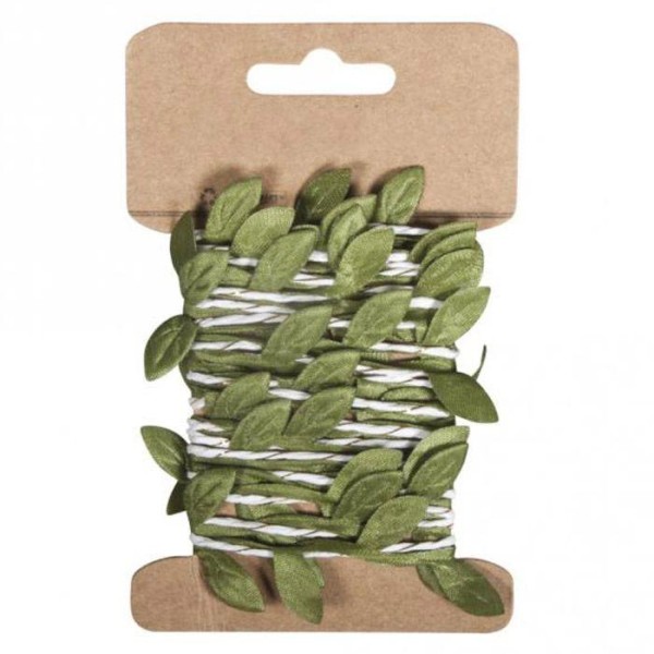Guirlande de feuilles vertes en papier 2 m - Photo n°1