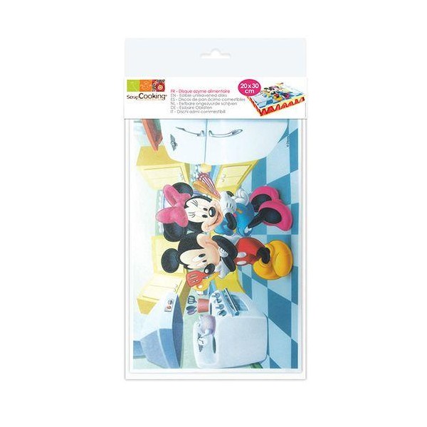 Rectangle Azyme Alimentaire Mickey & Minnie - Photo n°1