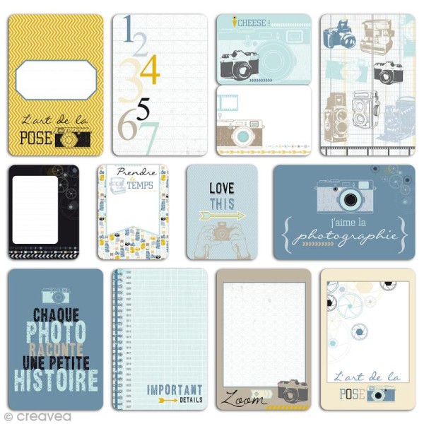 Cartes pour project life Toga - Photographic - 60 cartes assorties - Photo n°2