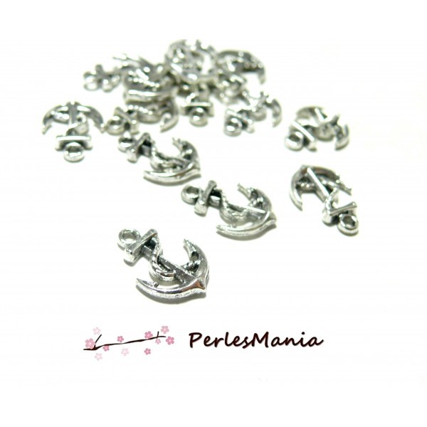 PS1161526 PAX 25 breloque pendentifs ANCRE MARINE métal ARGENT ANTIQUE - Photo n°1
