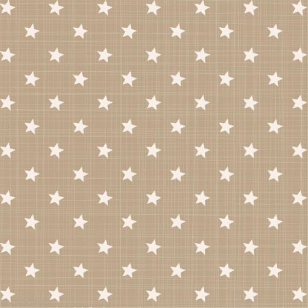 Serviette en papier - Petites étoiles - Beige et blanc - 20 pcs - Photo n°1