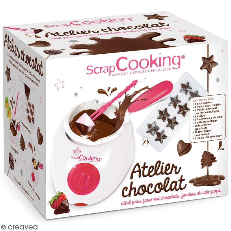 Fondue à chocolat ScrapCooking - Fourni avec accessoires - Petit