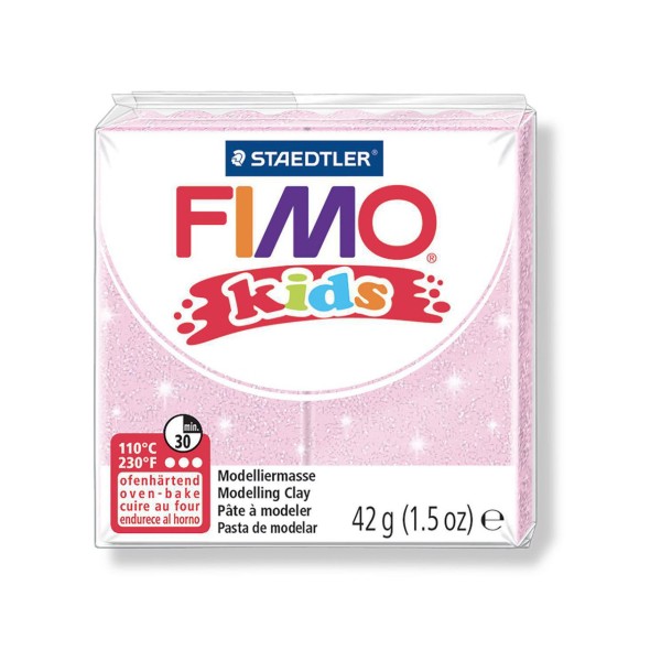 FIMO Kids 42g - Bébé Rose Perle en pâte à modeler, des Fournitures d'Artisanat, Argile Polymère, Arg - Photo n°1