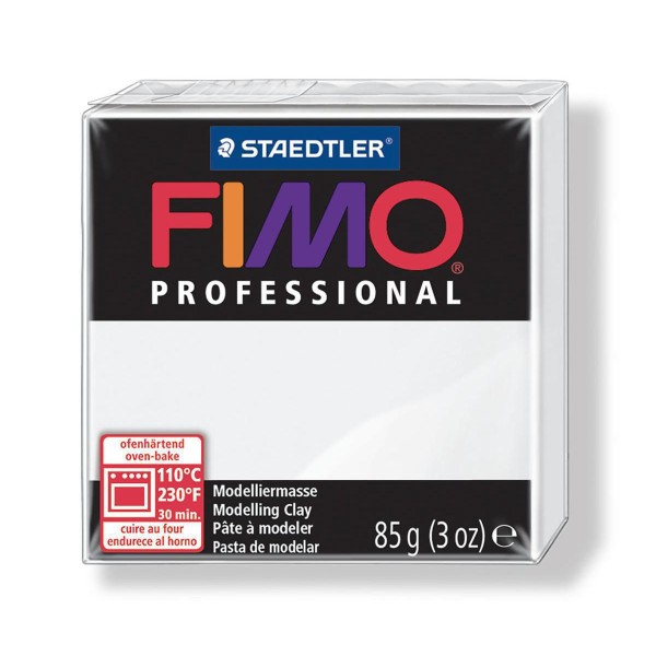 FIMO Professional 85g de Blanc, de Sécurité Alimentaire, de l'Argile Tutoriel, Argile, Limon, Argile - Photo n°1