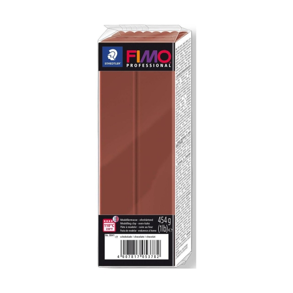 FIMO Professional Chocolat 454g Bloc, la salubrité des Aliments, de l'Argile Limon, Argile, de l'Art - Photo n°1