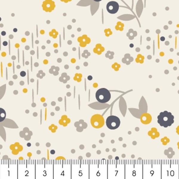 Tissu Atelier Brunette Mini Labo - Angèle - Par 10 cm (sur mesure) - Photo n°2