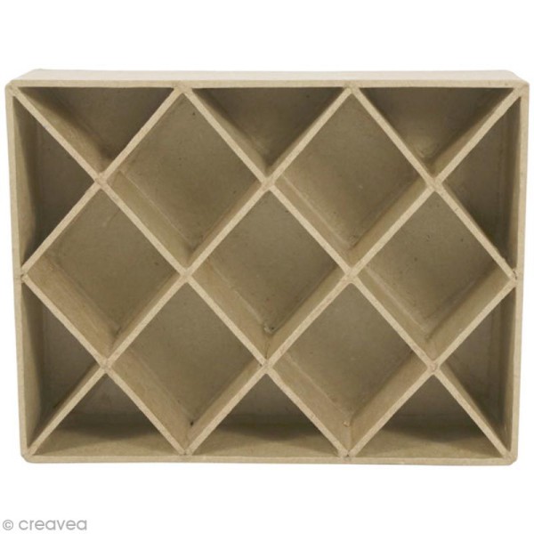 Boîte rectangle à compartiments - 18 x 14 cm - Photo n°2