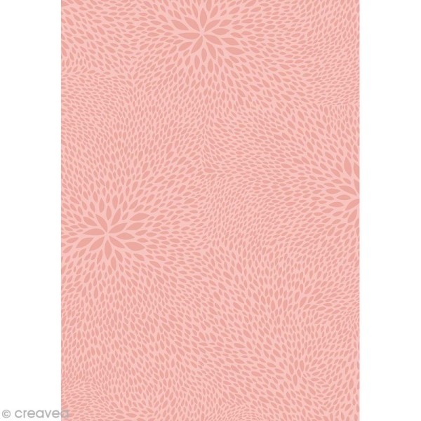 Décopatch Rose motifs rosaces 698 - 1 feuille - Photo n°1