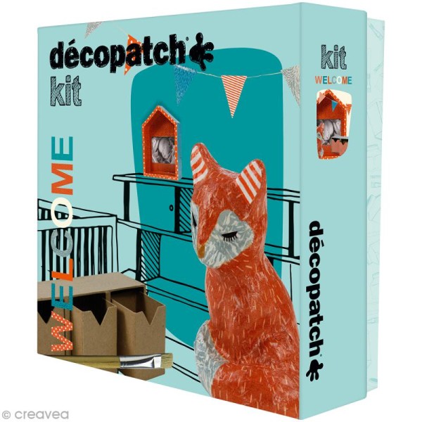 Kit créatif Welcome Décopatch - Renard - Photo n°1