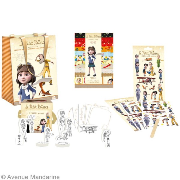 Kit créatif - Le Petit Prince - Decalco Mania, Creativ' Pad, Stampi Mouss - Photo n°2