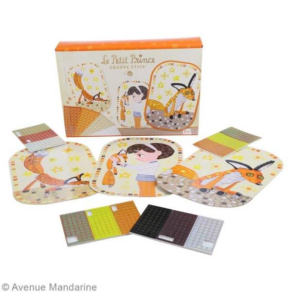 Boîte Square stick' - Stickers mosaïque - Le Petit Prince - Photo n°2